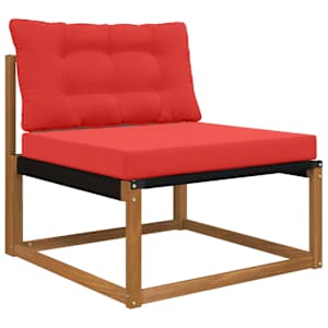 Venkovní polštář na pohovku Polyester Červená 80 x 68,5 x 8 cm - obrázek 3