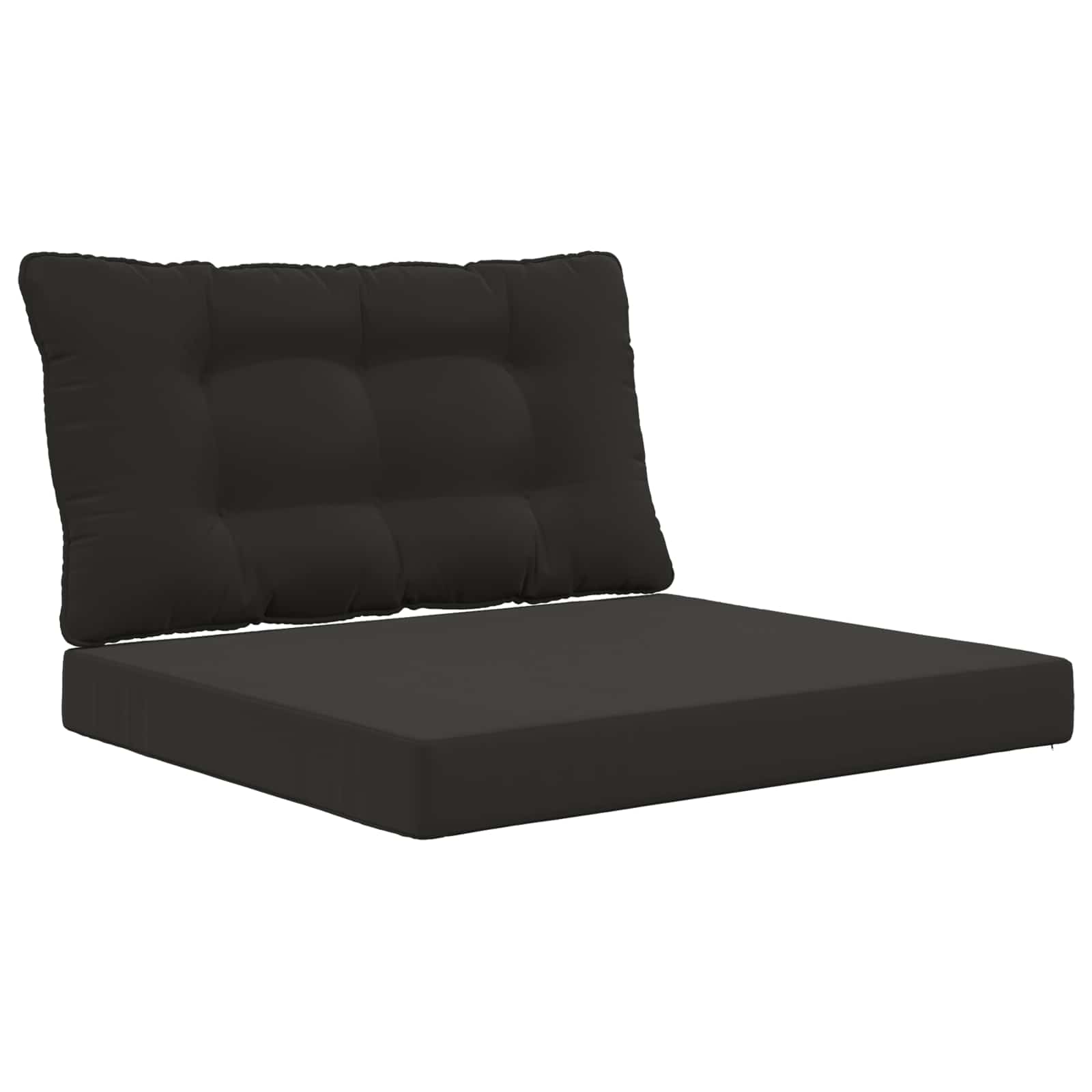 Buiten bankkussen 2 pcs Zwart Polyester image 2
