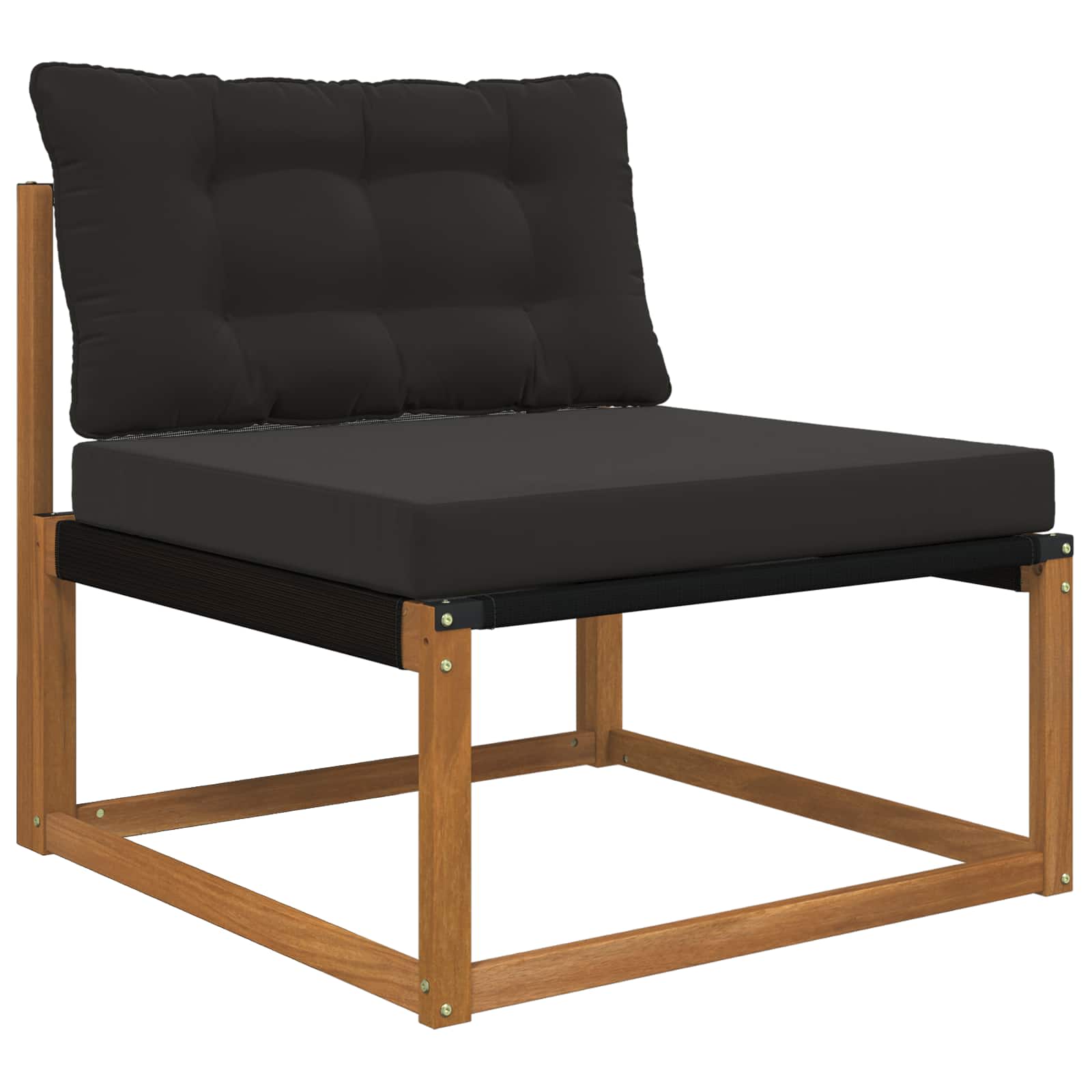 Buiten bankkussen 2 pcs Zwart Polyester image 3