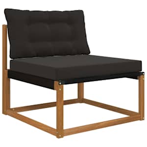 Venkovní polštář na pohovku Polyester Černý 80 x 68,5 x 8 cm - obrázek 3
