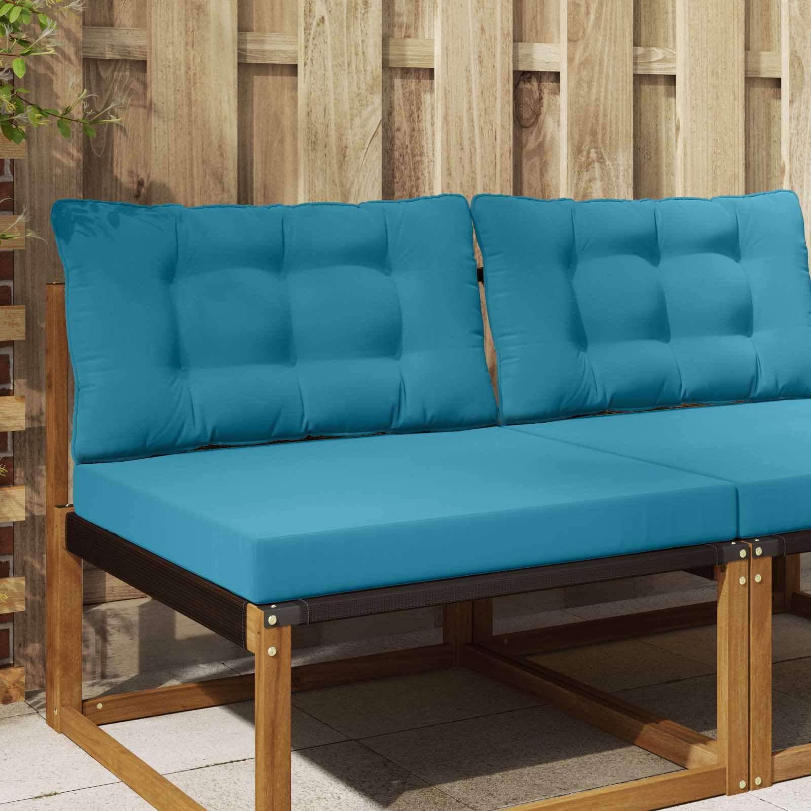 Buiten bankkussen 2 pcs Koninklijk Blauw Polyester image 1