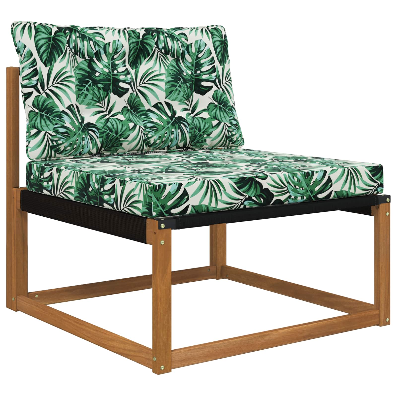 Thumbnail - vidaXL Sofakissen für draußen 2 pcs Blattmuster Polyester