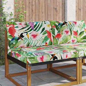 Venkovní polštář na pohovku Polyester pestrá 80 x 68,5 x 8 cm - obrázek 1