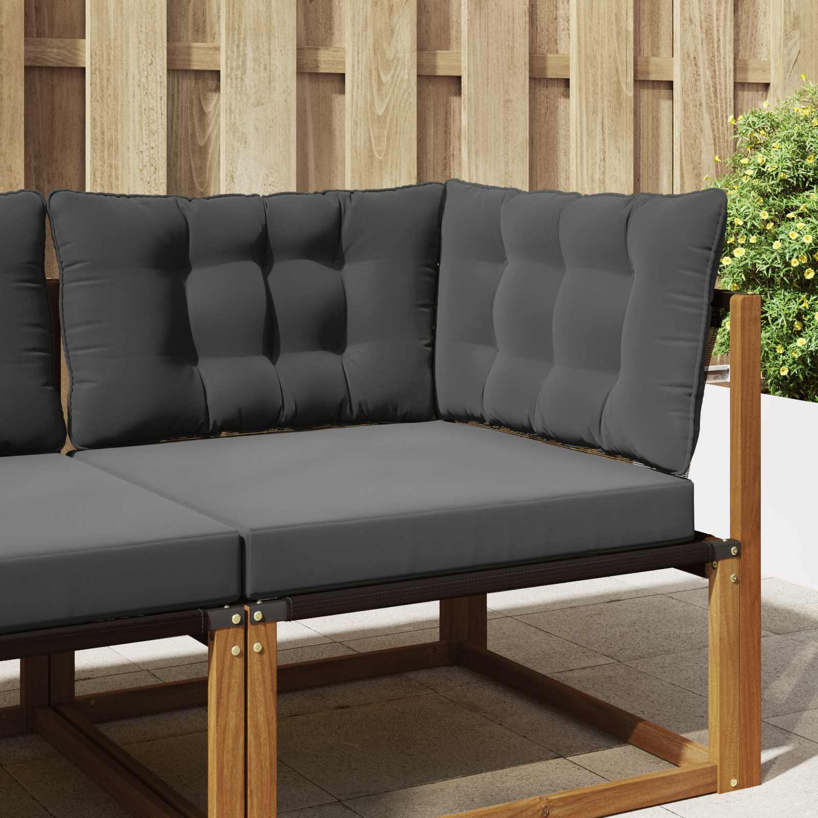 Buiten bankkussen 3 pcs Antraciet Polyester image 1