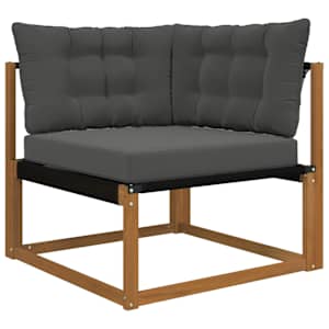 Venkovní polštář na pohovku Polyester Antracit 80 x 43 x 10 cm - obrázek 3