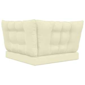 Venkovní polštář na pohovku Polyester Krémová 80 x 43 x 10 cm - obrázek 7