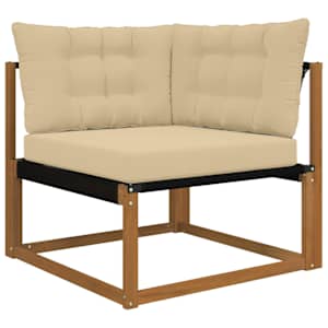 Venkovní polštář na pohovku Polyester Béžová 80 x 43 x 10 cm - obrázek 3