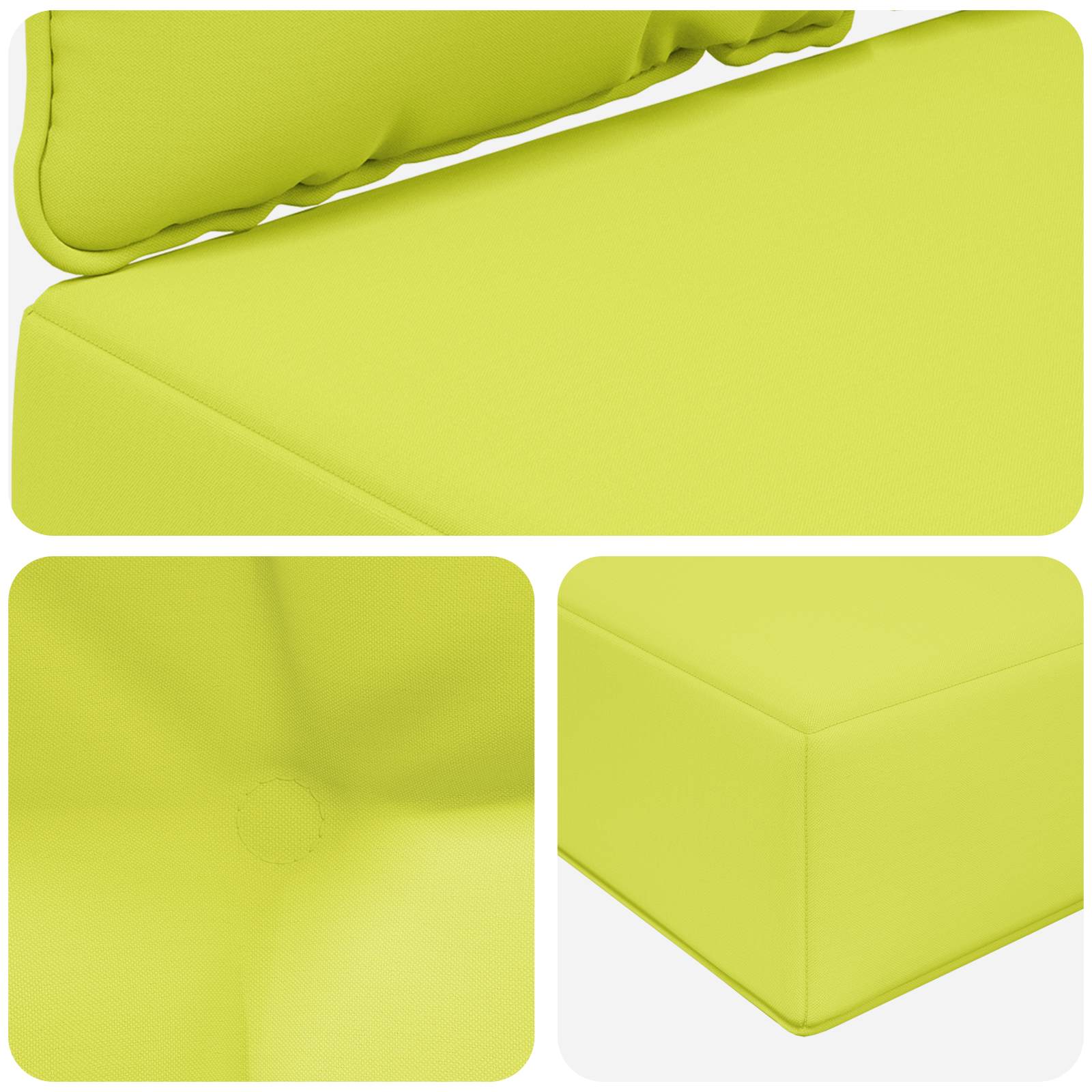 Buiten bankkussen 3 pcs Groen Polyester image 8