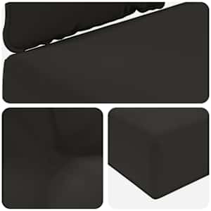 Venkovní polštář na pohovku Polyester Černý 80 x 43 x 10 cm - obrázek 8