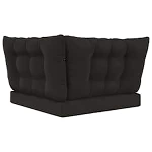 Venkovní polštář na pohovku Polyester Černý 80 x 43 x 10 cm - obrázek 7