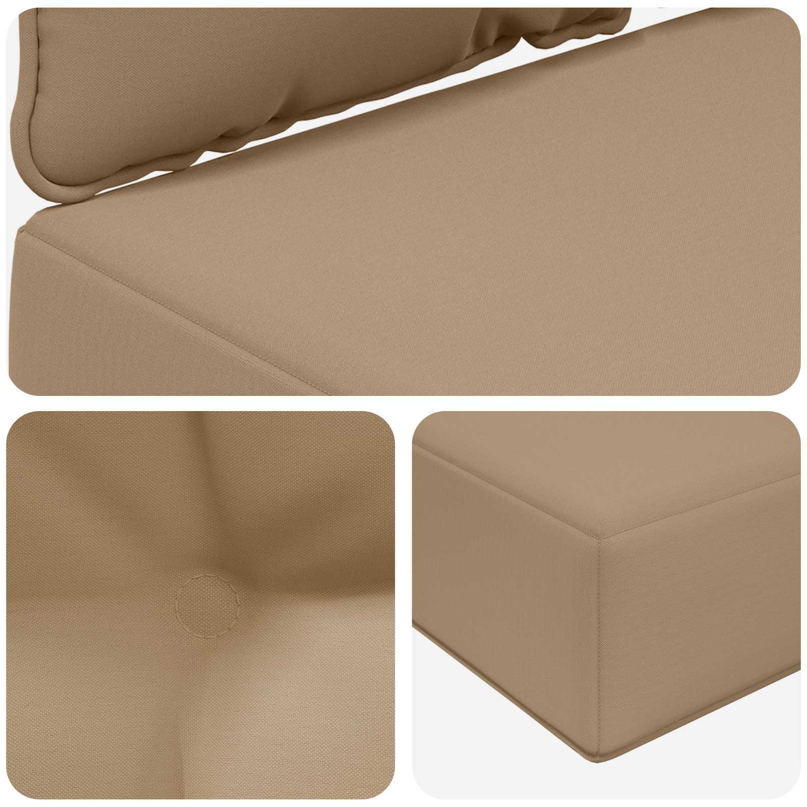 Buiten bankkussen 3 pcs Taupe Polyester image 8