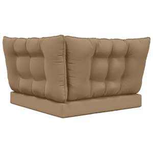 Venkovní polštář na pohovku Polyester Taupe 80 x 43 x 10 cm - obrázek 7