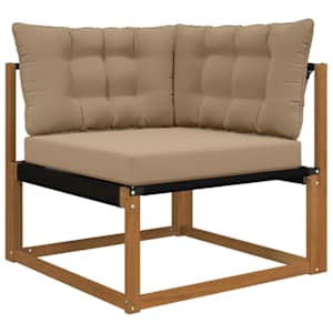 Venkovní polštář na pohovku Polyester Taupe 80 x 43 x 10 cm - obrázek 3