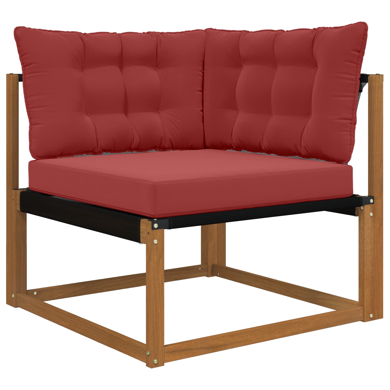 Buiten bankkussen 3 pcs Wijnrood Polyester image 3