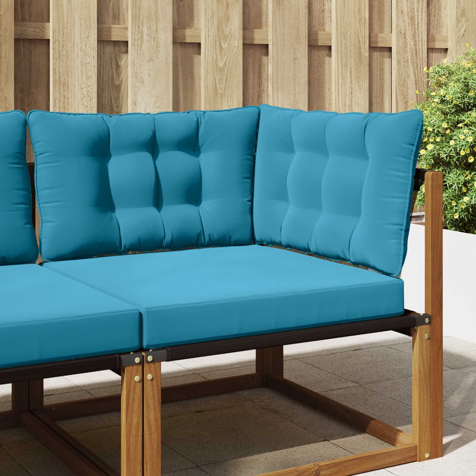 vidaXL Perna pentru canapea de exterior 3 pcs Albastru regal Poliester