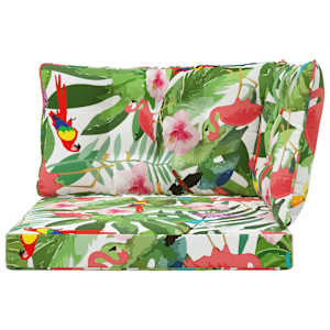 Venkovní polštář na pohovku Polyester pestrá 80 x 43 x 10 cm - obrázek 6