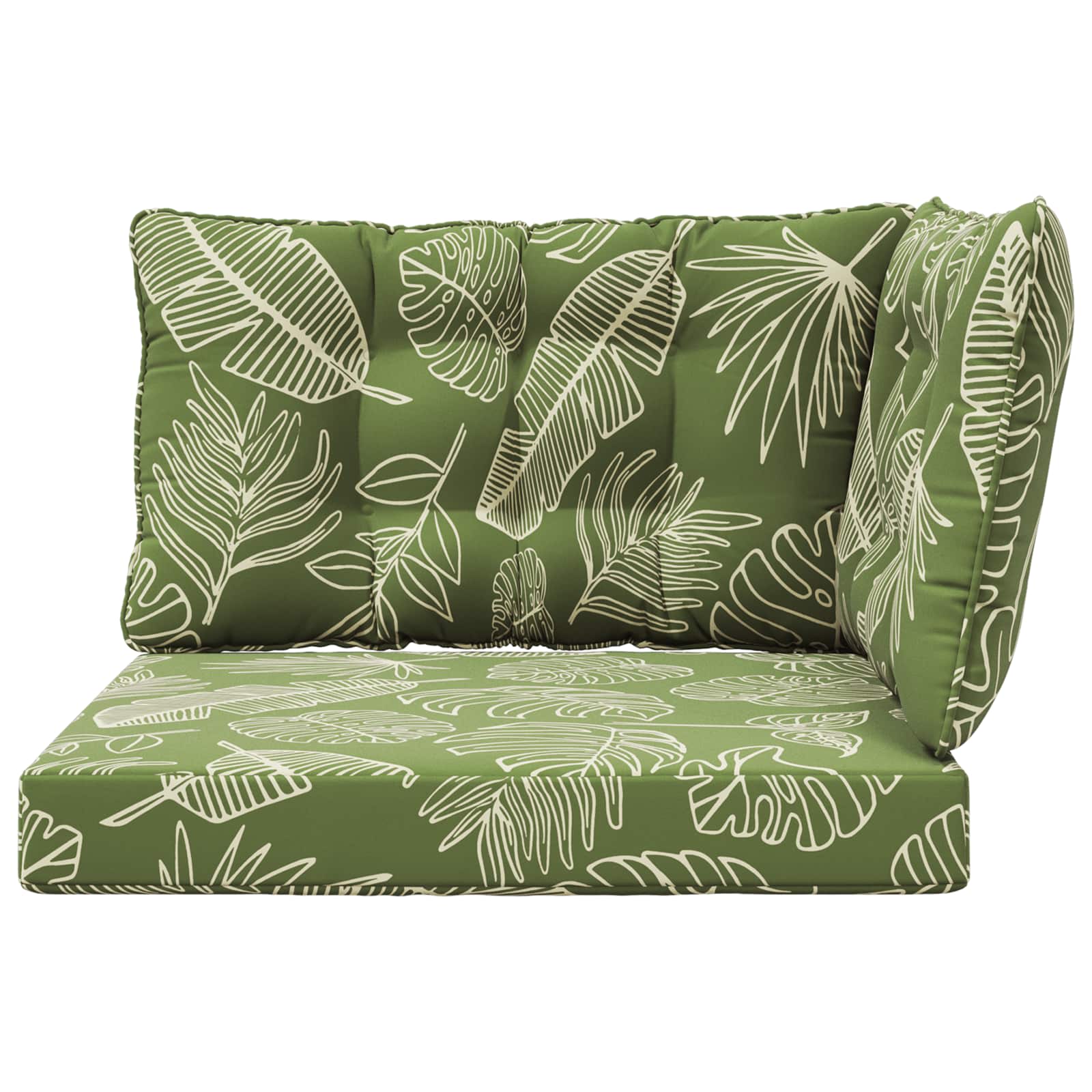Buiten bankkussen 3 pcs Bladontwerp Polyester image 6