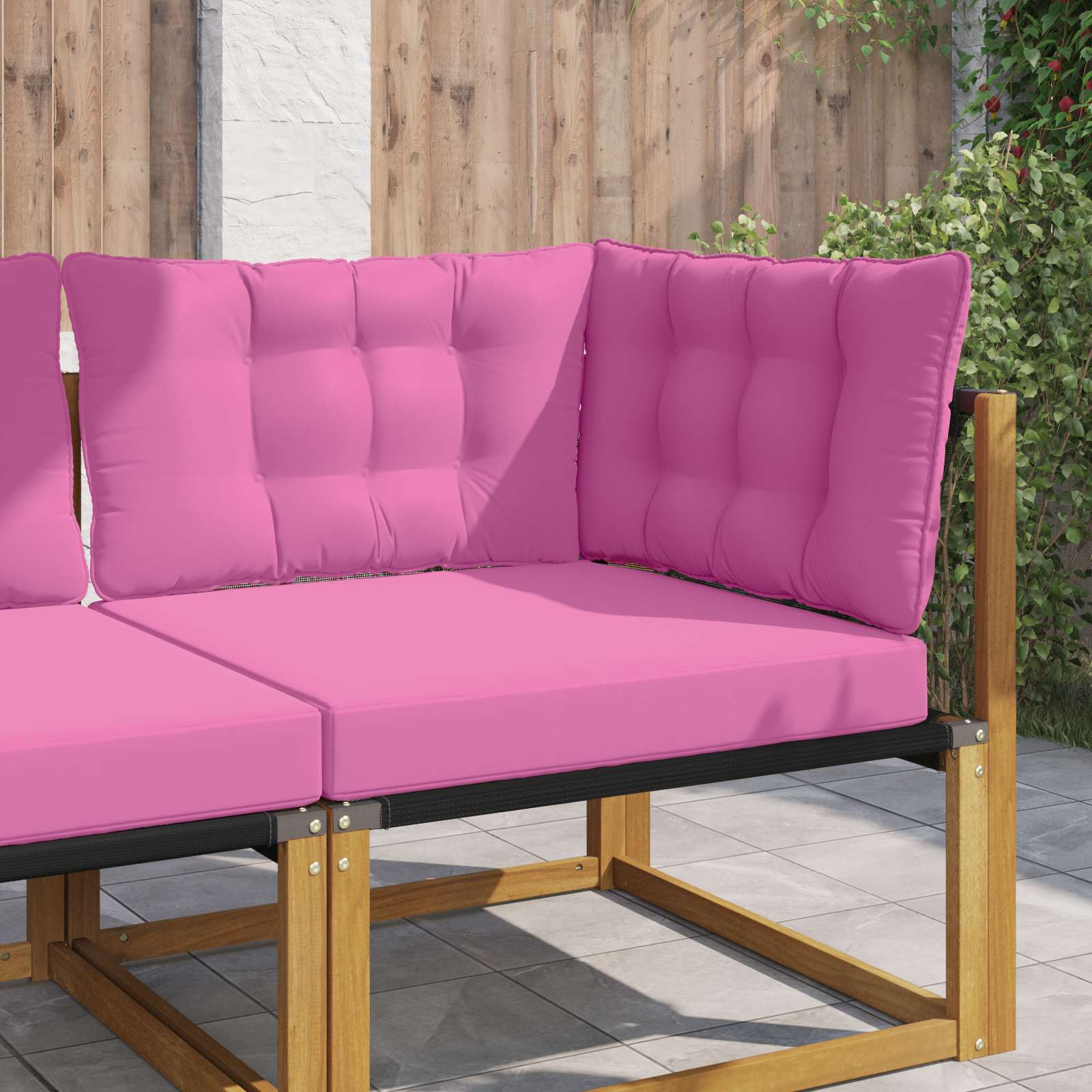 Buiten bankkussen 3 pcs Roze Polyester image 1