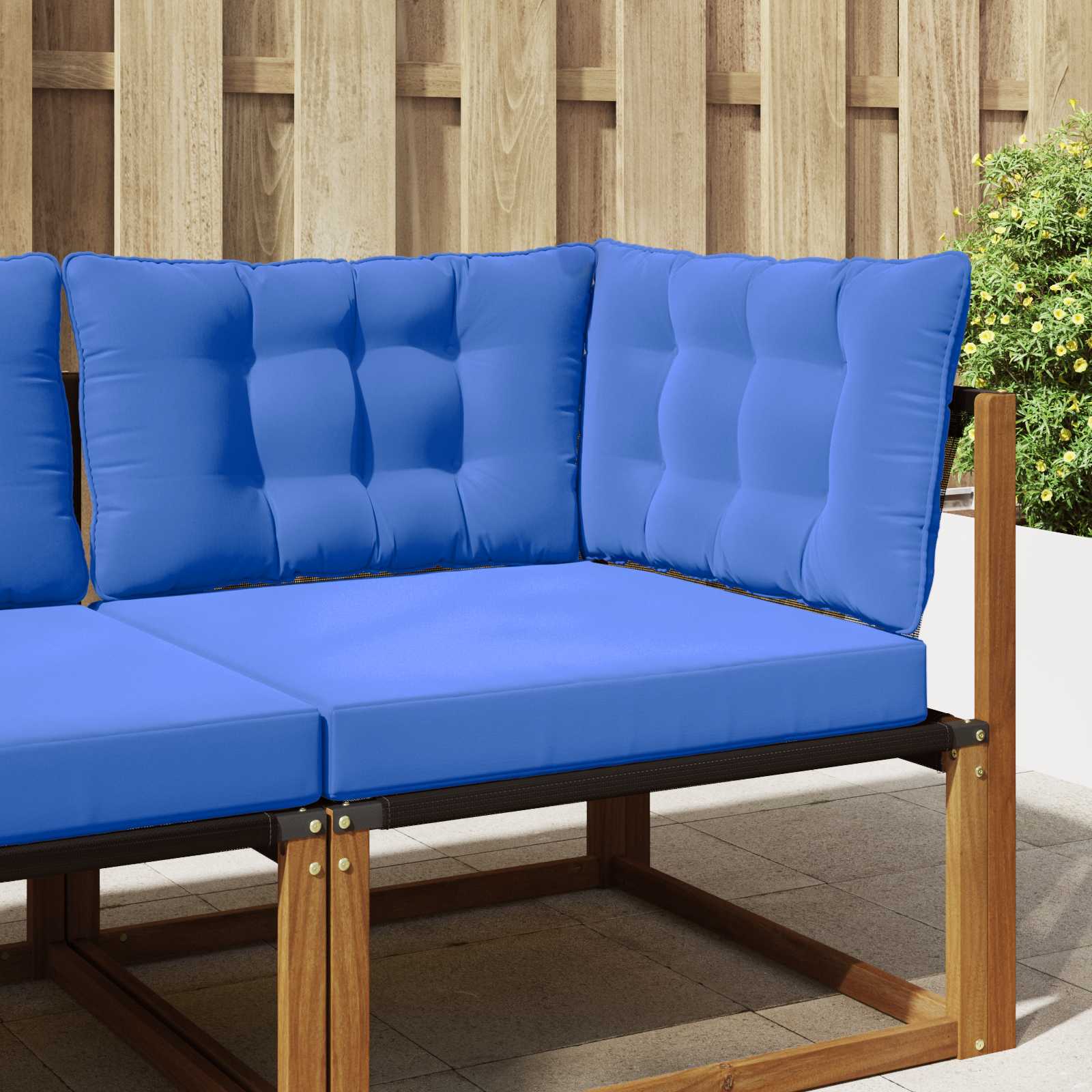 vidaXL Perna pentru canapea de exterior 3 pcs Turcoaz Poliester