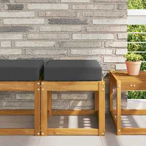 Zunanja sedežna blazina Antracit 40 x 40 x 8 cm 100% poliester