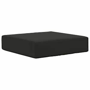 Venkovní sedací polštář Černý 40 x 40 x 8 cm 100% polyester - obrázek 2