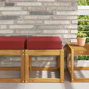 Zunanja sedežna blazina vinsko rdeča 40 x 40 x 8 cm