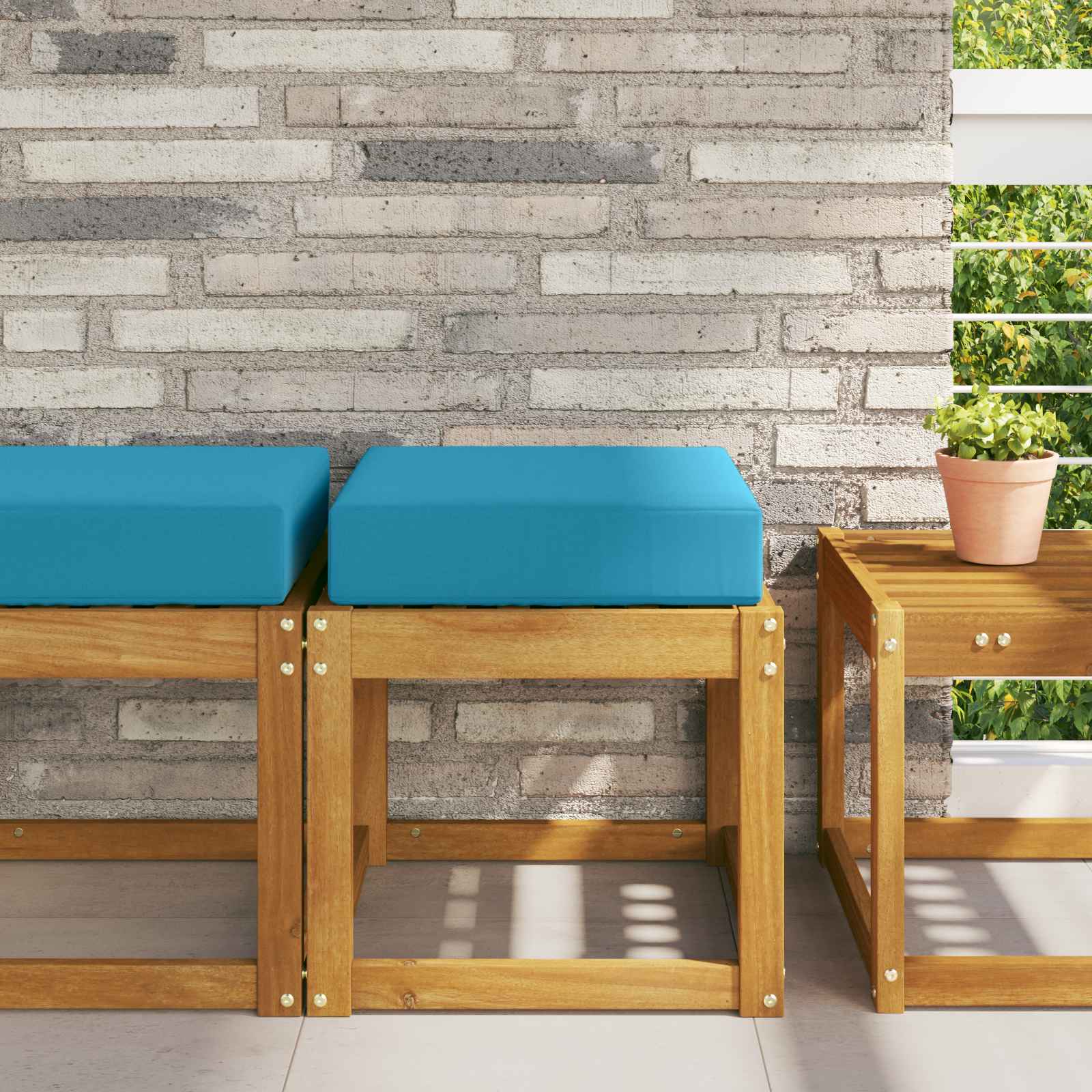 vidaXL Sitzkissen für Outdoor Königsblau 40 x 40 x 8 cm