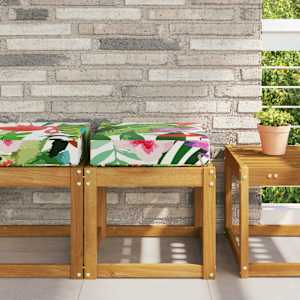 Venkovní sedací polštář pestrá 40 x 40 x 8 cm 100% polyester