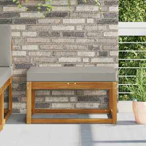 Zunanja sedežna blazina Siva 80 x 40 x 8 cm 100% poliester