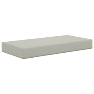 Venkovní sedací polštář Šedý 80 x 40 x 8 cm 100% polyester - obrázek 2