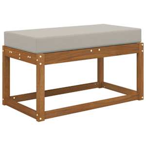 Venkovní sedací polštář Šedý 80 x 40 x 8 cm 100% polyester - obrázek 3