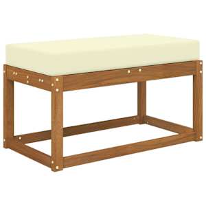 Venkovní sedací polštář Krémová 80 x 40 x 8 cm 100% polyester - obrázek 3