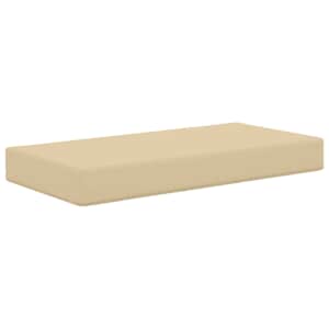 Venkovní sedací polštář Béžová 80 x 40 x 8 cm 100% polyester - obrázek 2