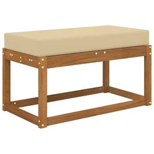 Venkovní sedací polštář Béžová 80 x 40 x 8 cm 100% polyester - obrázek 3
