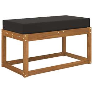 Venkovní sedací polštář Černý 80 x 40 x 8 cm 100% polyester - obrázek 3