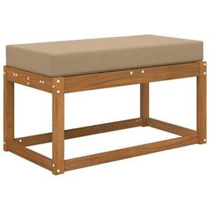 Venkovní sedací polštář Taupe 80 x 40 x 8 cm 100% polyester - obrázek 3