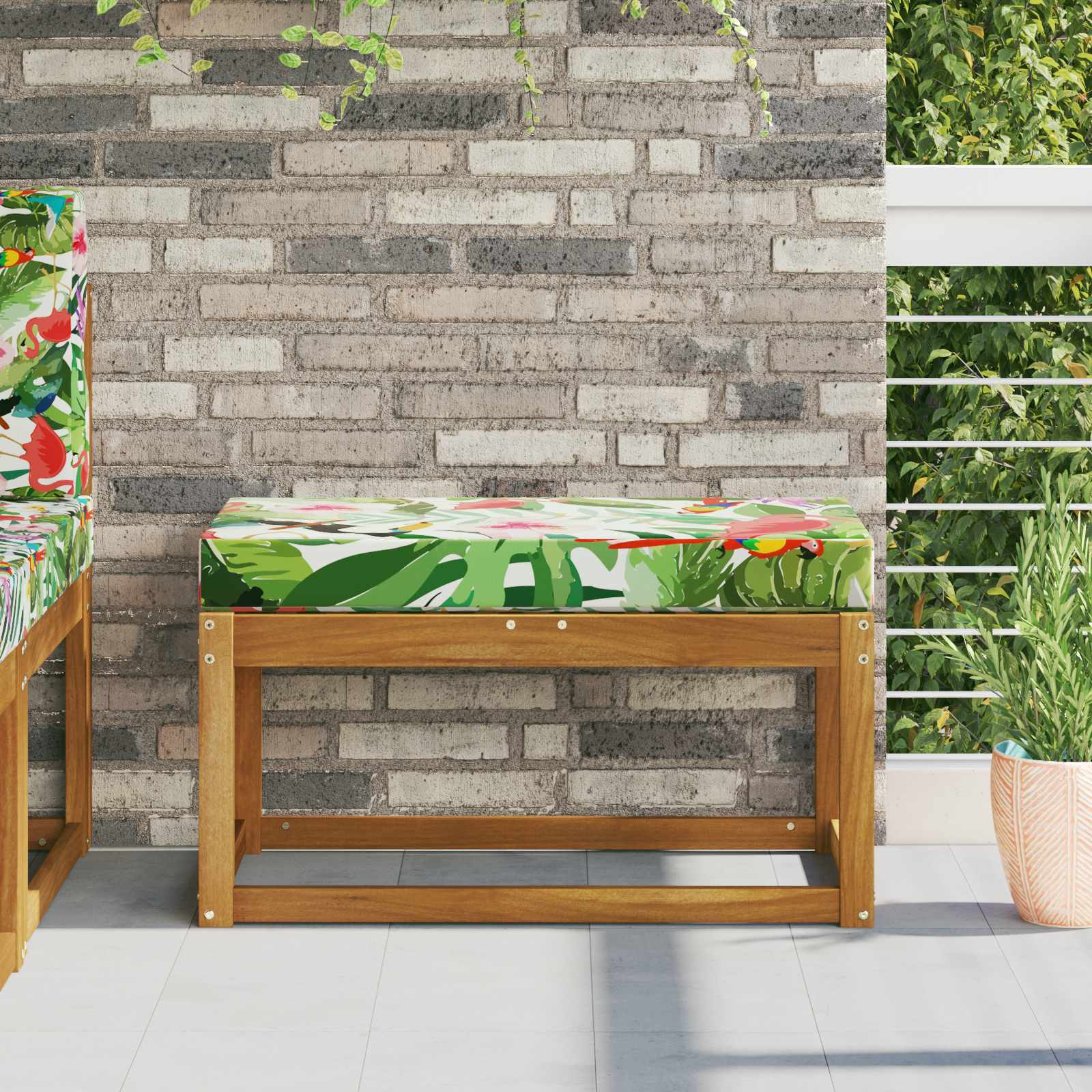 vidaXL Perna de Șezut pentru Exterior colorat 80 x 40 x 8 cm