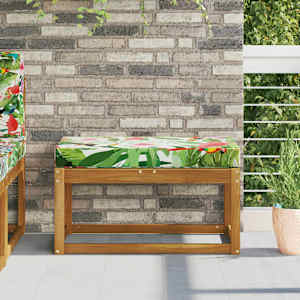 Venkovní sedací polštář pestrá 80 x 40 x 8 cm 100% polyester - obrázek 1
