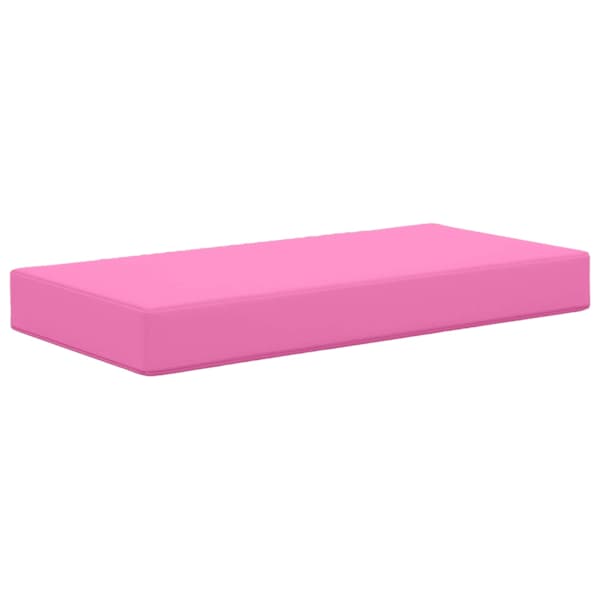 vidaXL Aia istepadjake 100% Pol&uuml;ester Roosa 80 x 40 x 8 cm