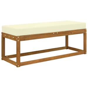 Venkovní sedací polštář Krémová 115 x 40 x 8 cm 100% polyester - obrázek 3
