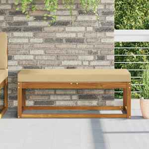 Venkovní sedací polštář Béžová 115 x 40 x 8 cm 100% polyester - obrázek 1
