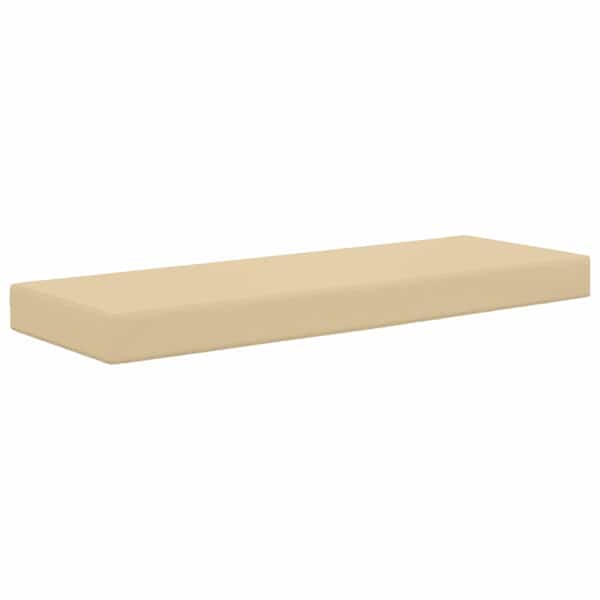vidaXL Aia istepadjake 100% Pol&uuml;ester Beež 115 x 40 x 8 cm