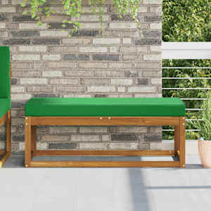 Venkovní sedací polštář Zelená 111,5 x 40 x 8 cm 100% polyester - obrázek 1