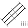 vidaXL Akna Turva Rest 116 x 45 cm Tsingitud teras