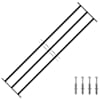 vidaXL Akna Turva Rest 174 x 45 cm Tsingitud teras