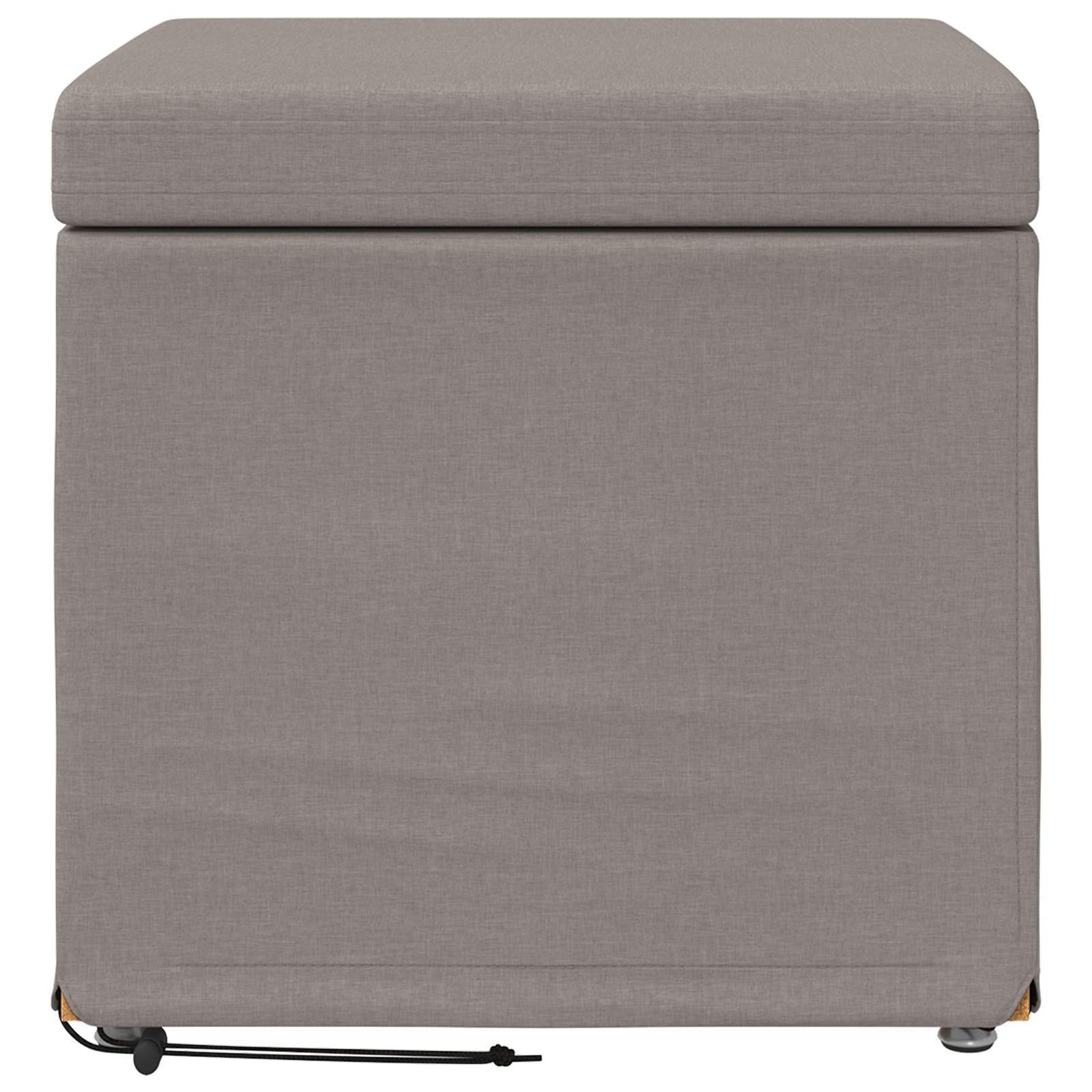 Stolica Taupe 41 x 41 x 40 cm Tkanina in obdelano les - slika 4