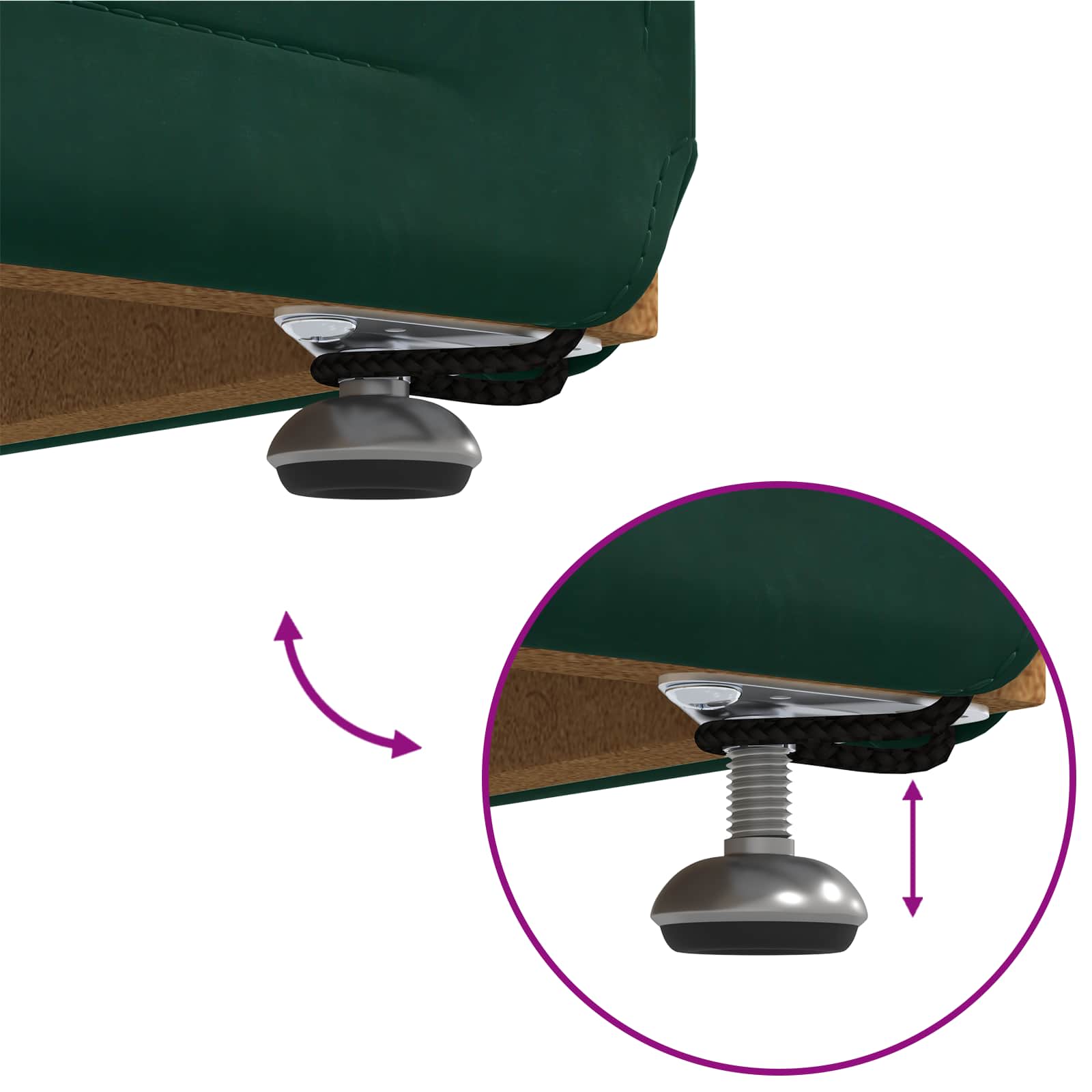 Krēsls Tumši zaļš 41 x 41 x 40 cm Sams un inženierijas koks