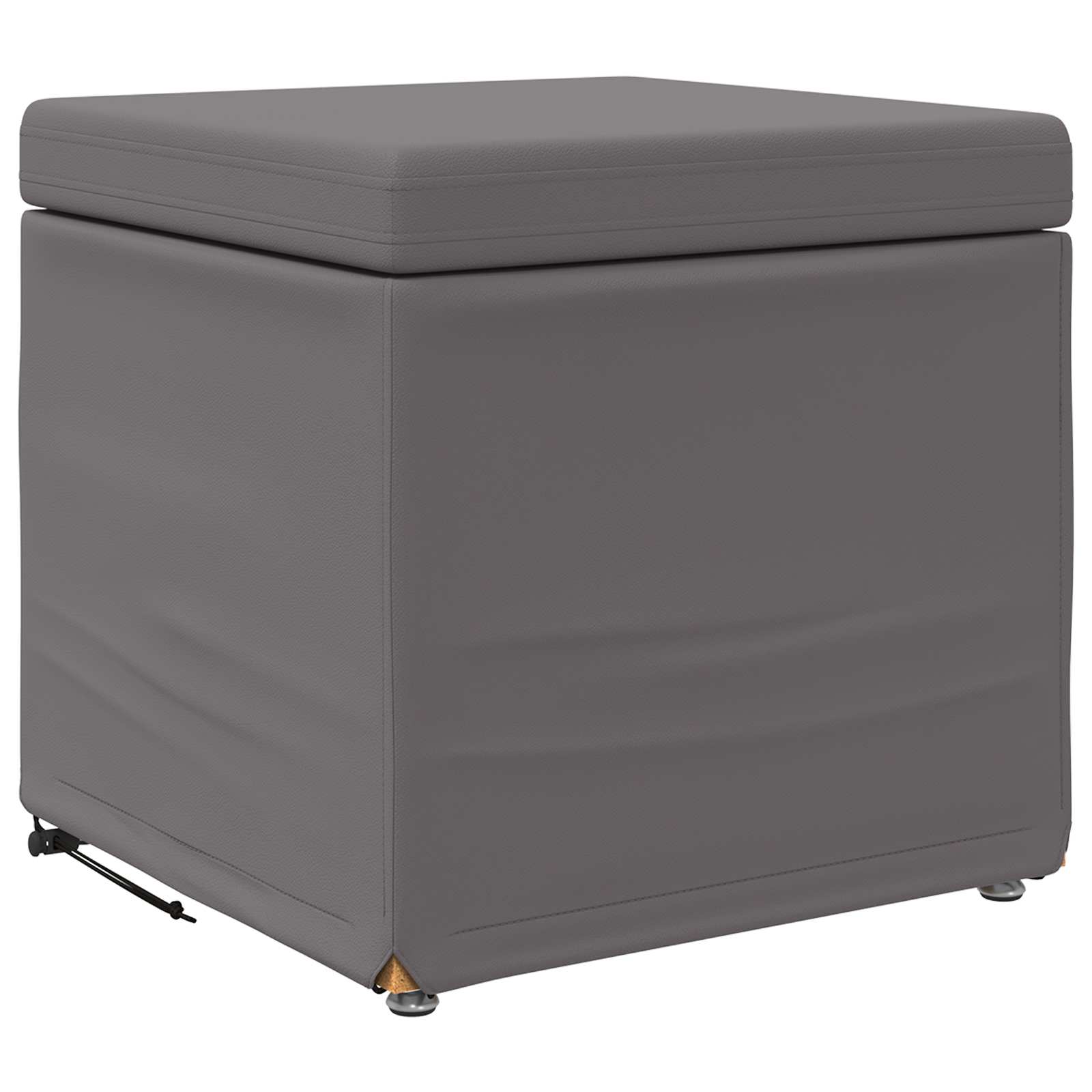 Krēsls Pelēka 41 x 41 x 40 cm Mākslīgā āda un inženierijas koks