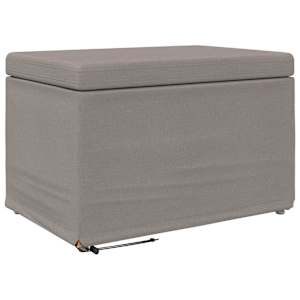 Stolička Taupe 61 x 41 x 40 cm Látka a Syntetické Dřevo - obrázek 2