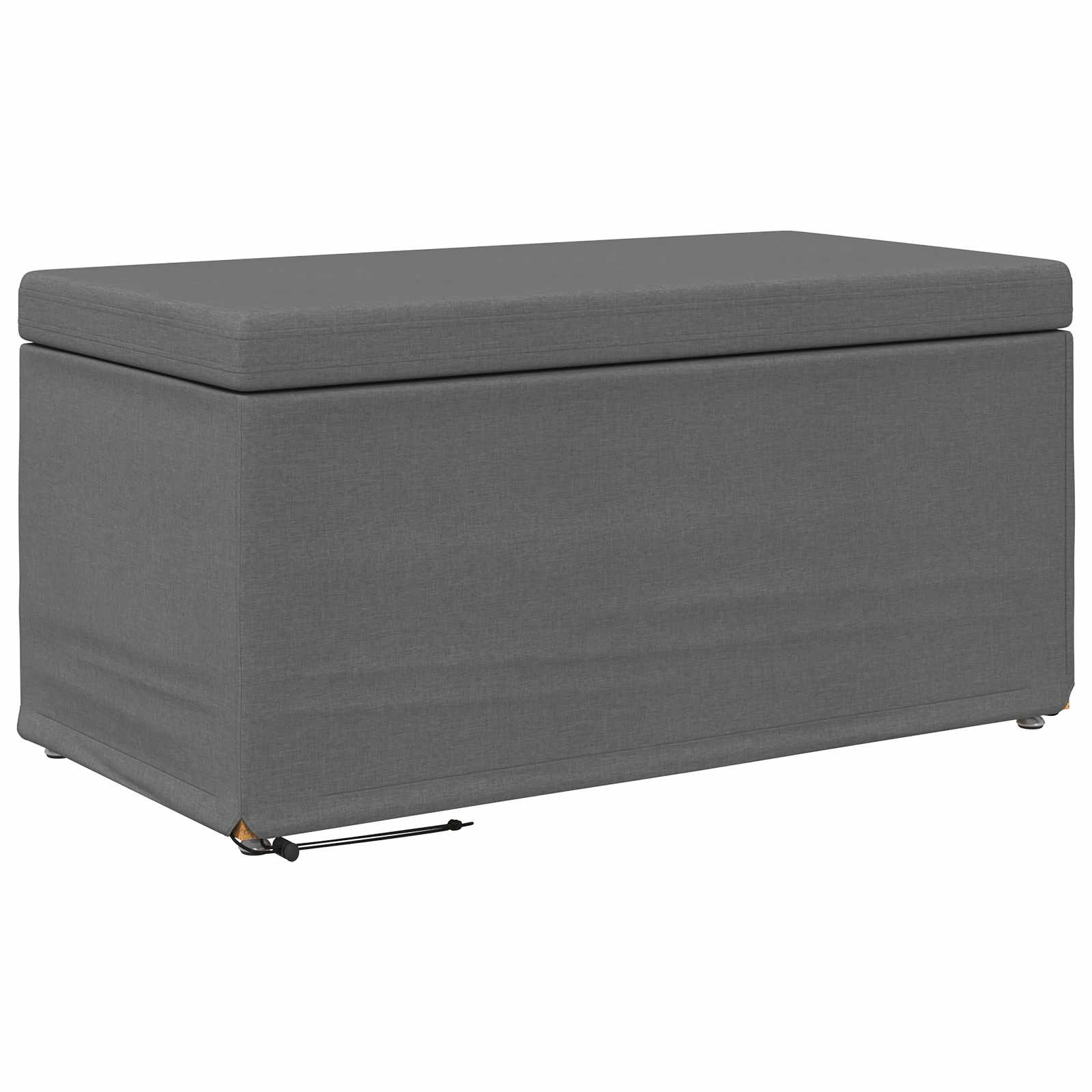 Thumbnail - vidaXL Hocker Dunkelgrau 81 x 41 x 40 cm Stoff und Pressholz